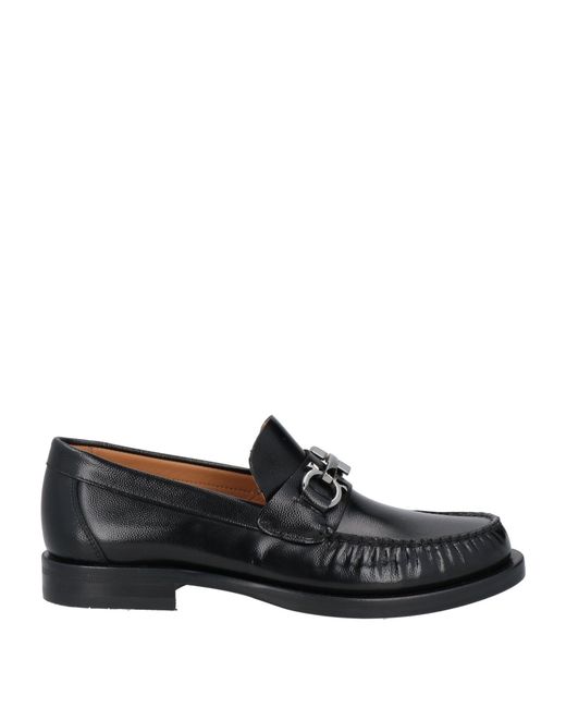 Ferragamo Black Loafers Leather for men