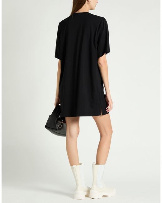 MSGM Black Mini Dress Cotton