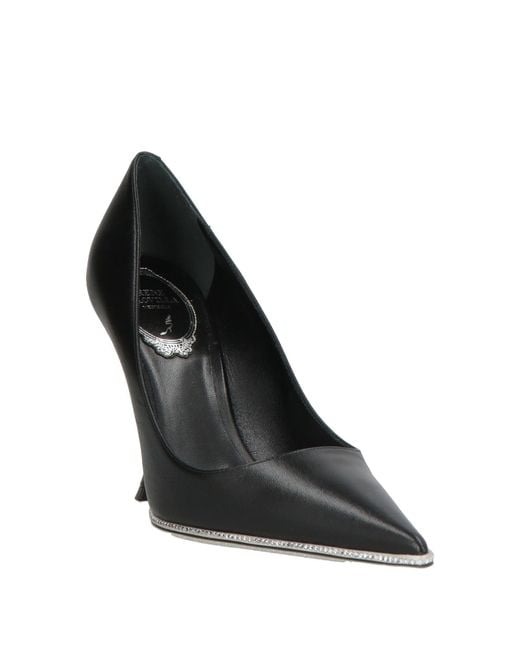 Rene Caovilla Black Pumps Leather