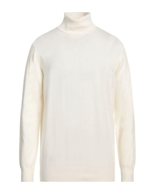 Cashmere Company Rollkragenpullover in White für Herren