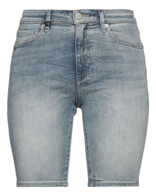 ARMANI EXCHANGE Blue Denim Shorts for men