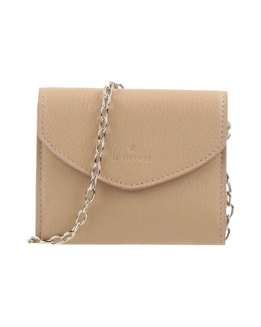 Il Bisonte Natural Crossbody Wallet Leather