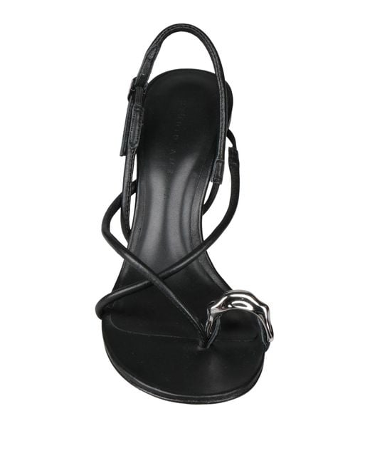 STUDIO AMELIA Black Thong Sandal