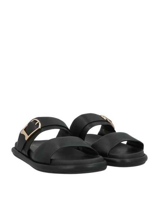 Santoni Black Sandals