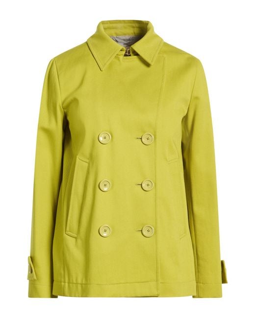 Herno Yellow Coat Cotton, Elastane