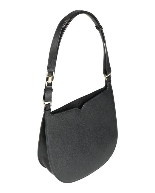 Valextra Gray Shoulder Bag Calfskin