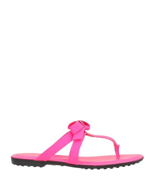 Tod's Pink Thong Sandal