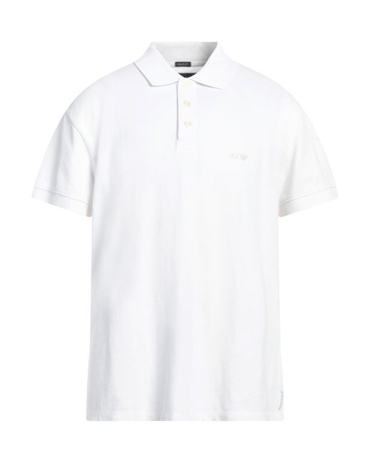 Armani Jeans White Polo Shirt for men
