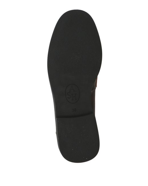 Ash Gray Dark Loafers Leather