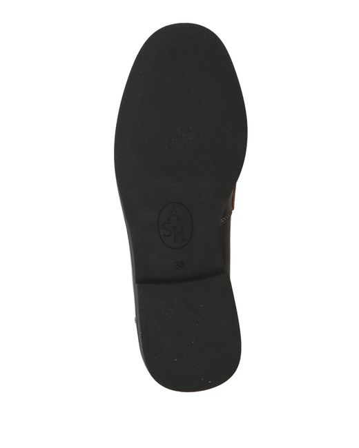 Ash Gray Dark Loafers Leather