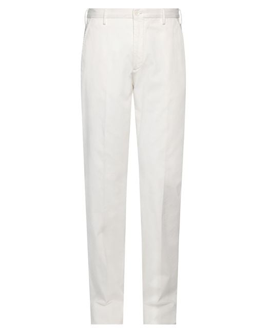Incotex White Trouser for men