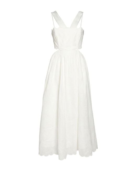 Zimmermann White Midi Dress