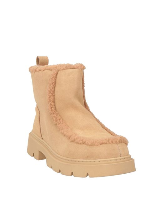 Inuikii Natural Sand Ankle Boots Leather