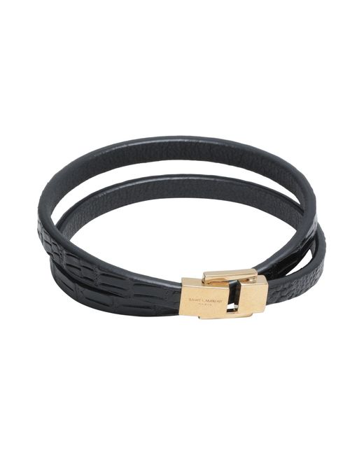 Bracelet Saint Laurent en coloris Black