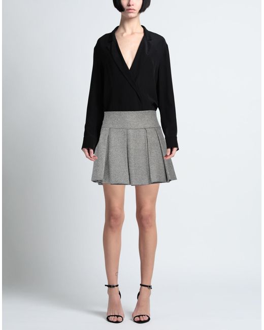 Patou Gray Mini Skirt