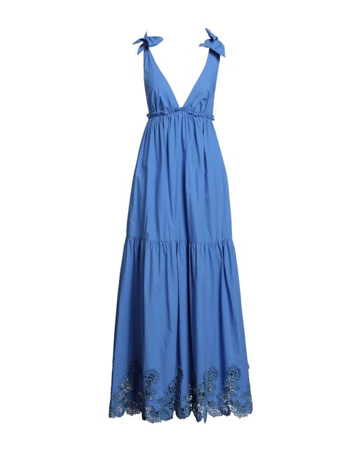 P.A.R.O.S.H. Blue Maxi Dress