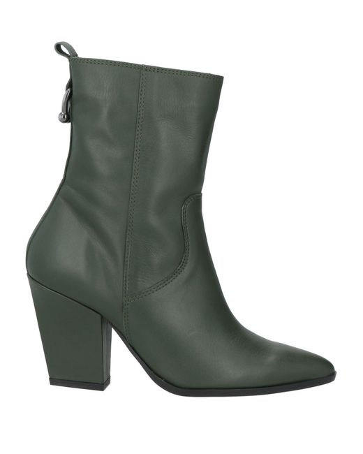 Bruno Premi Green Ankle Boots Leather