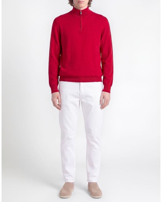 Fedeli Red Jumper for men