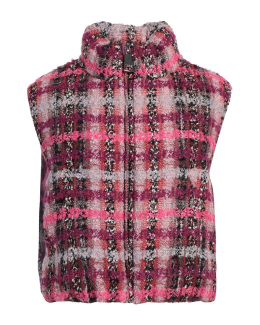 Khrisjoy Red Fuchsia Vest Wool, Acrylic, Polyamide, Viscose, Polyester