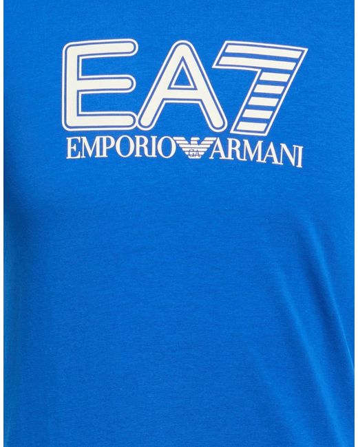EA7 Blue T-Shirts for men