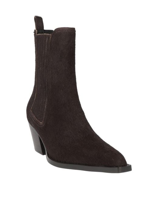 Lola Cruz Brown Ankle Boots Leather