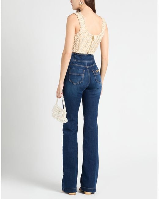 Elisabetta Franchi Blue Jeans Cotton, Elastane