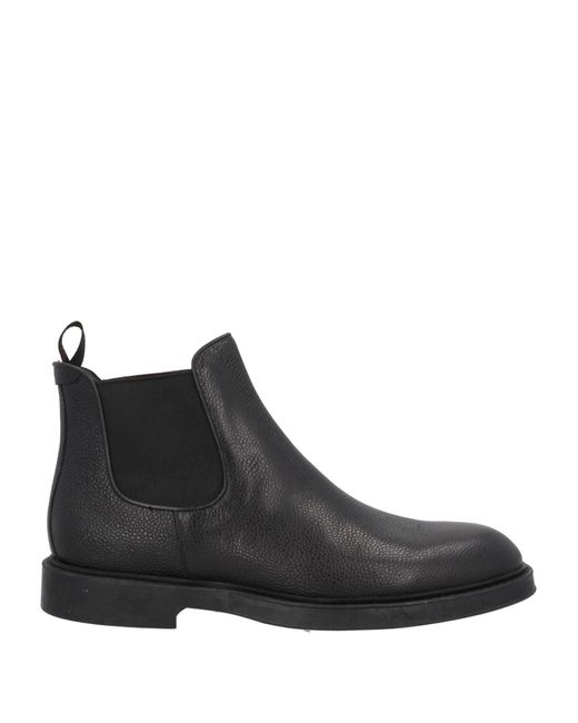 Canali Black Ankle Boots for men