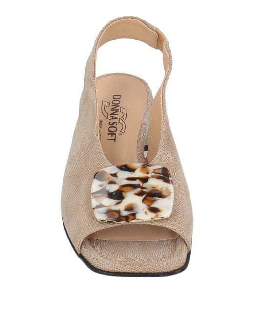 Donna Soft Natural Sandals Leather