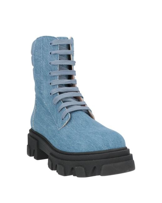 Gia Borghini Blue Ankle Boots