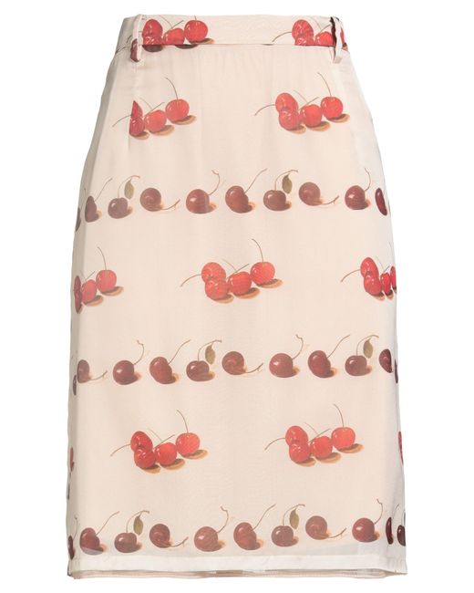 N°21 Pink Sand Midi Skirt Silk, Polyamide