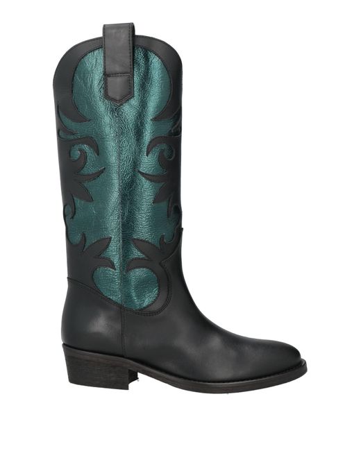 Via Roma 15 Green Boot Leather