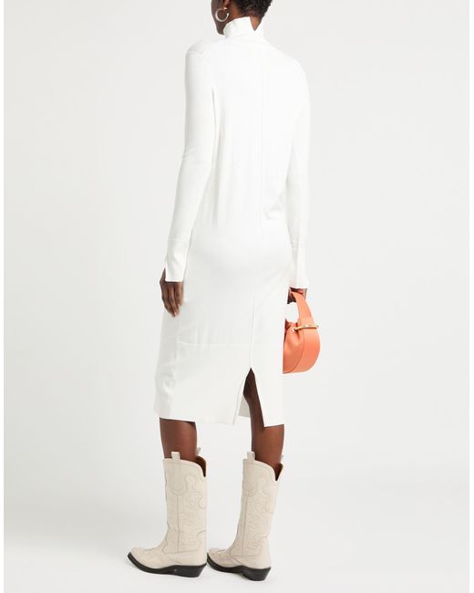 Ice Play White Midi-Kleid
