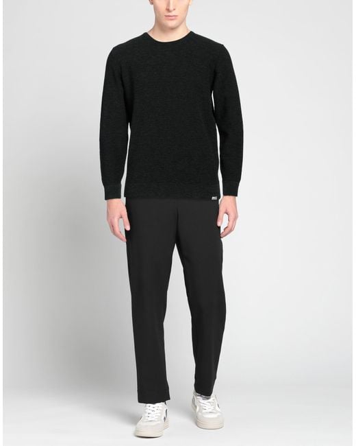 Brooksfield Black Sweater Wool, Polyamide for men
