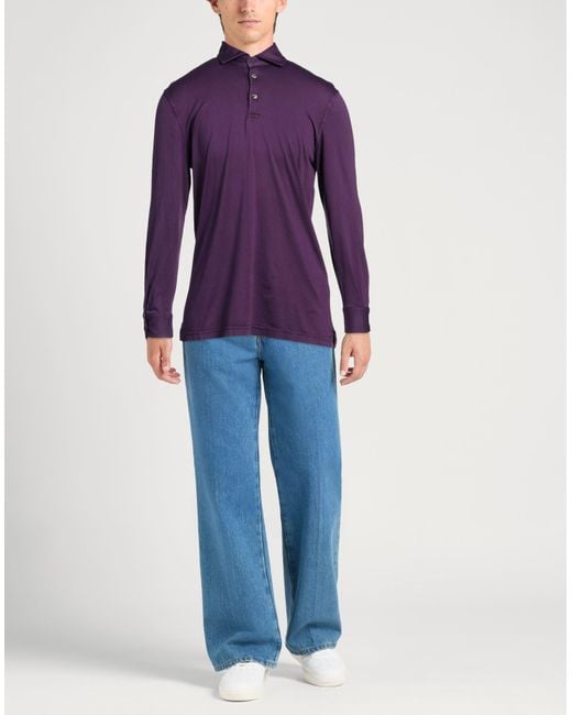 Polo Fedeli de hombre de color Purple