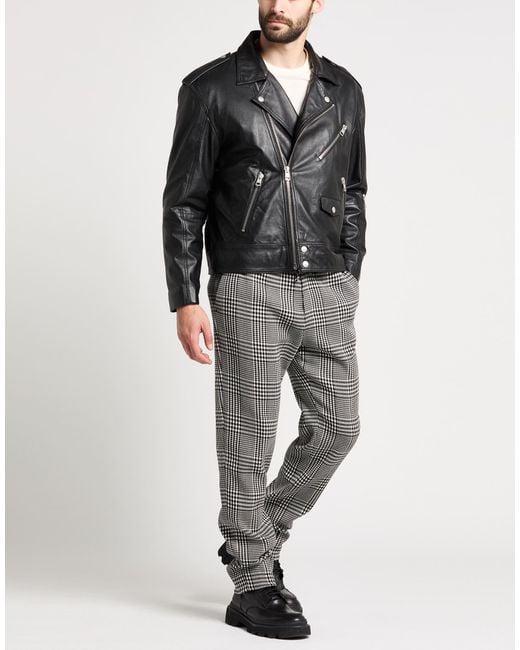 Versace Gray Pants Virgin Wool, Viscose, Elastane for men