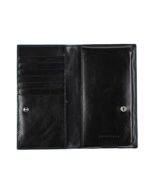 Piquadro Black Cardholder Cow Leather for men