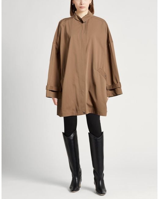 Totême  Brown Overcoat & Trench Coat