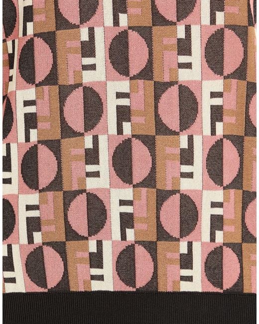 Fendi Pink Sweater Viscose, Polyamide, Elastane