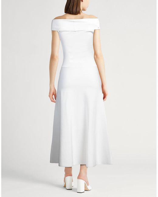 Fabiana Filippi White Midi-Kleid
