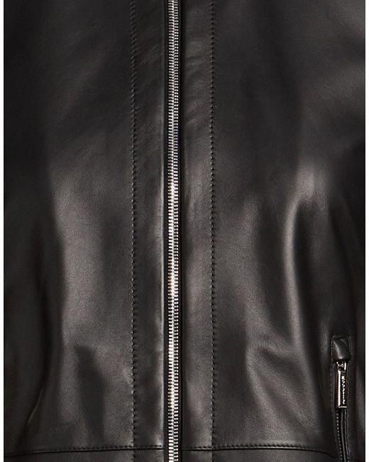 Moorer Black Jacket Leather