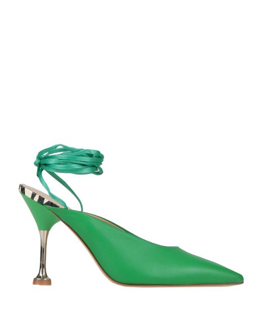 Lella Baldi Green Pumps