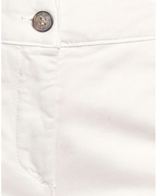 ViCOLO White Ivory Pants Cotton, Elastane