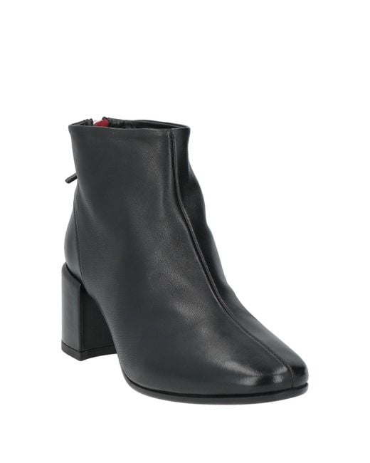 Halmanera Black Ankle Boots Leather