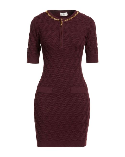 Elisabetta Franchi Purple Mini Dresses