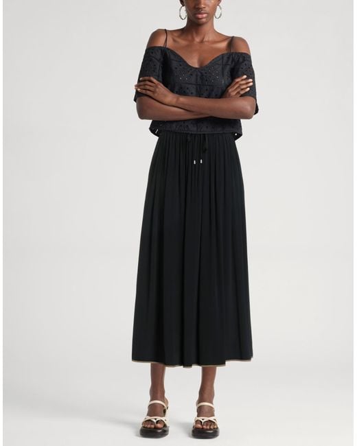 Jupe Midi Ottod'Ame en coloris Black