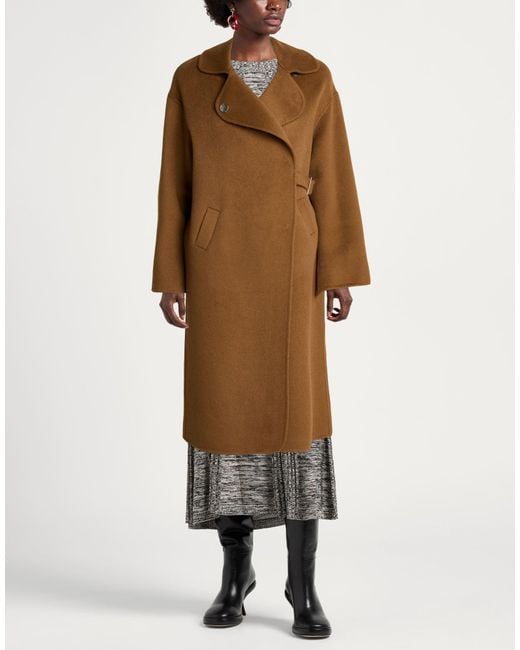 Manila Grace Brown Coat