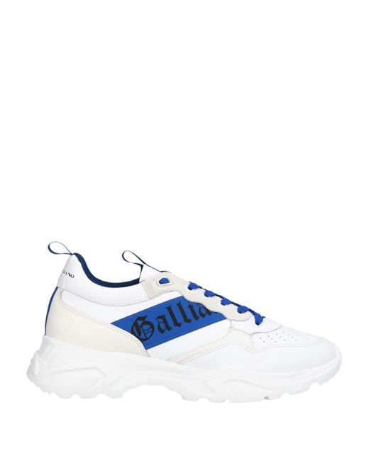 John Galliano Blue Sneakers Calfskin for men