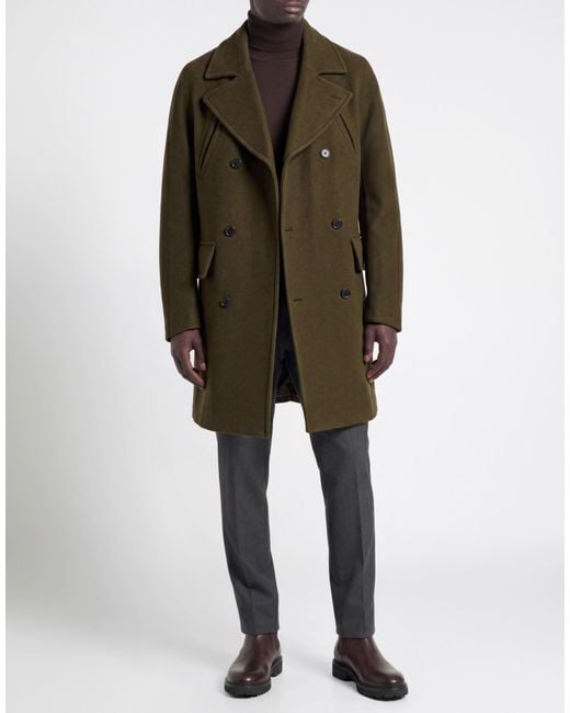 Officine Generale Green Coat for men
