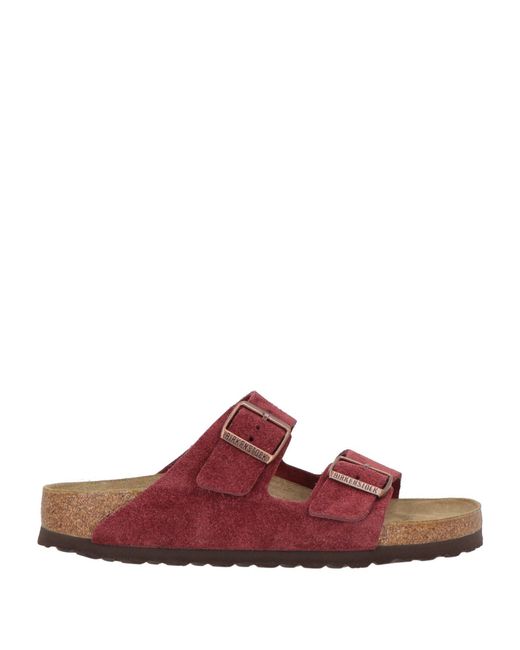 Birkenstock Red Burgundy Sandals Leather