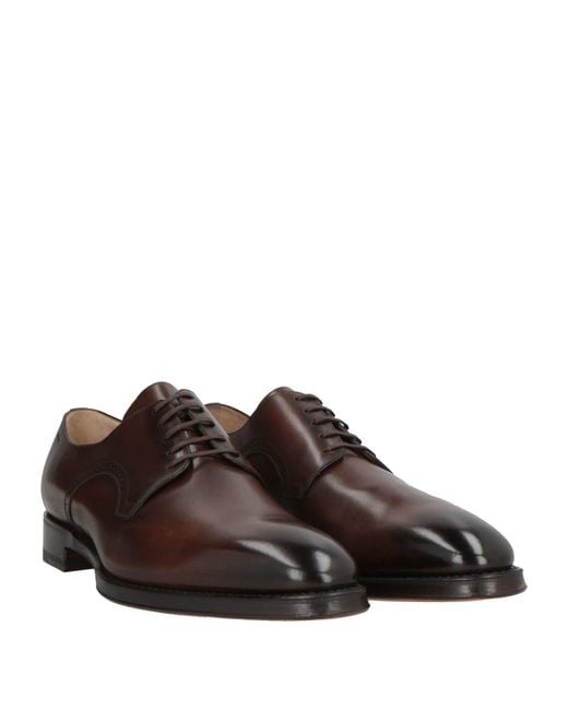 Bally Brown Scribe Lace-Up Shoes Calfskin for men